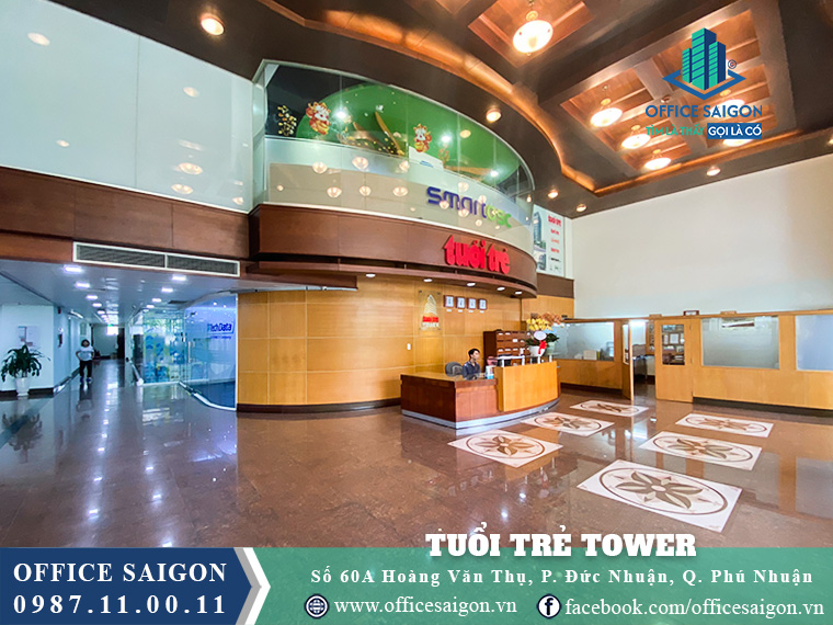 Sảnh tầng trệt Tuổi Trẻ Tower