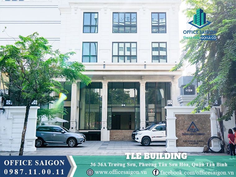 Mặt tiền toà nhà TLE Building quận Tân Bình