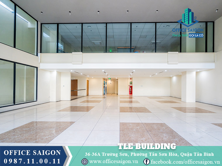 Mặt bằng tầng trệt toà nhà TLE Building đường Trường Sơn