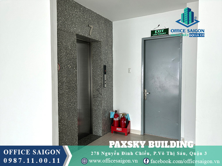 Thang máy toà nhà Pax Sky Building Nguyễn Đình Chiểu