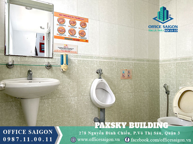 Toilet toà nhà Pax Sky Building Nguyễn Đình Chiểu