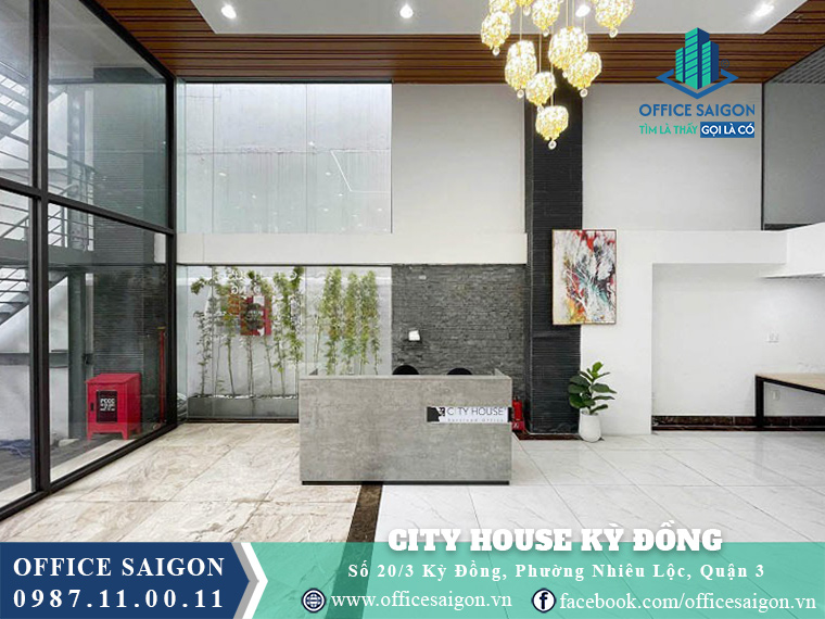 Lễ tân toà nhà City House Building Kỳ Đồng