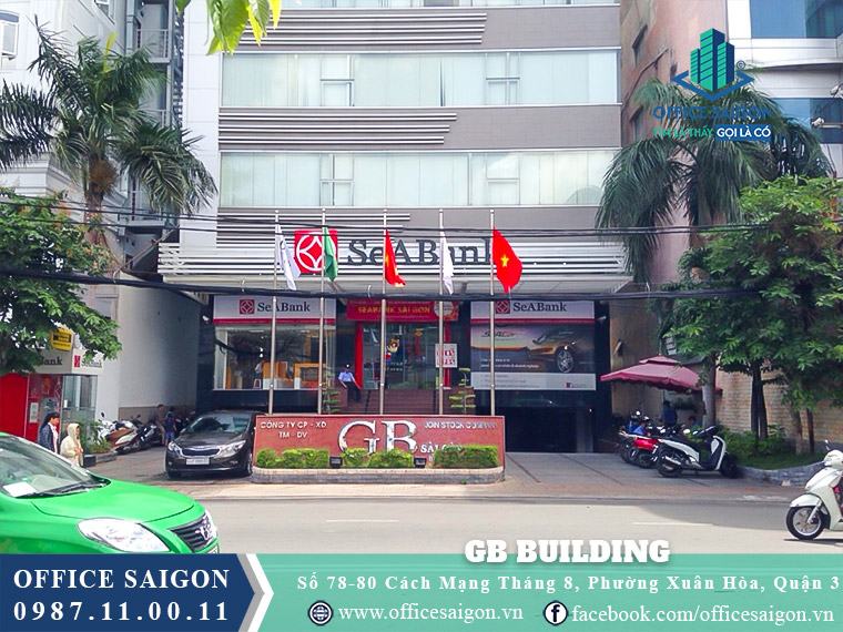 Mặt tiền toà nhà GB Building Cách Mạng tháng 8