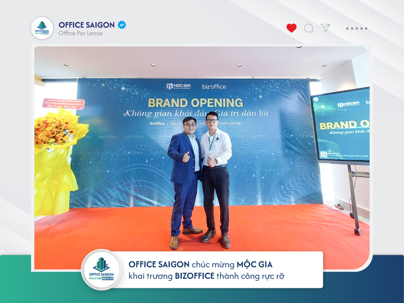 Office Saigon chúc mừng Mộc Gia khai trương thương hiệu BizOffice