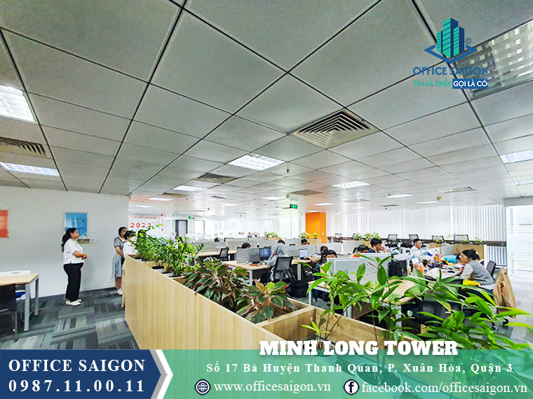 Sàn có nội thất toà nhà Minh Long Tower Bà Huyện Thanh Quan