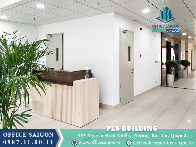 Lễ tân toà nhà Pls Building Nguyễn Đình Chiểu