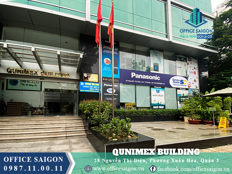 Mặt tiền toà nhà Qunimex Building Nguyễn Thị Diệu