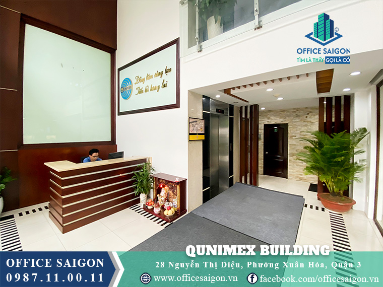 Lễ tân toà nhà Qunimex Building Nguyễn Thị Diệu