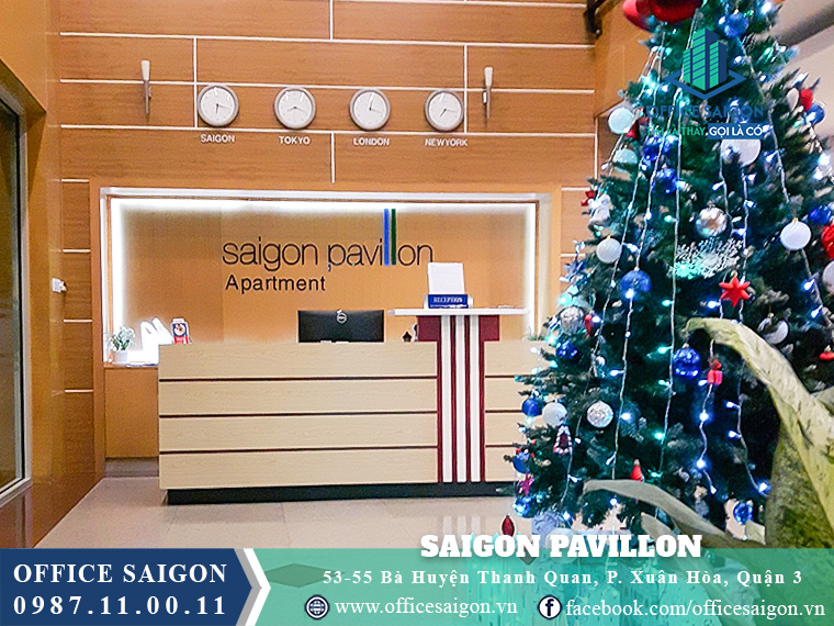 Lễ tân tòa nhà Saigon Pavillon Bà Huyện Thanh Quan