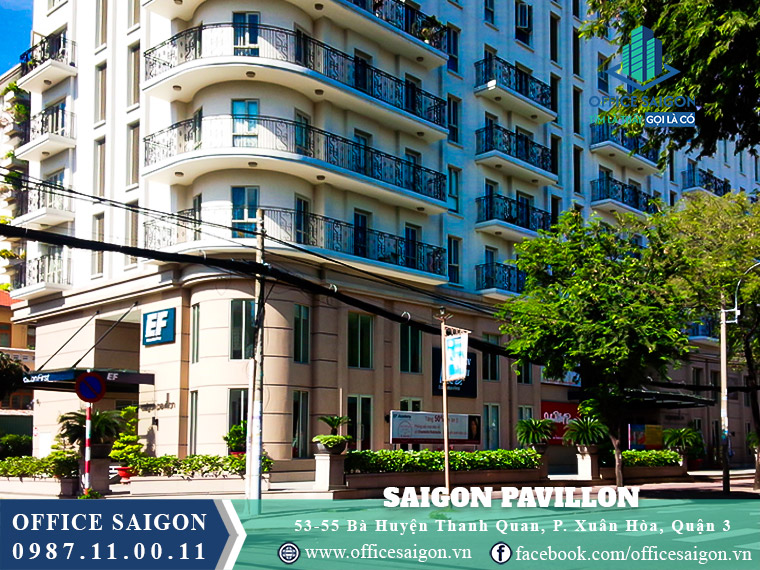 Mặt tiền tòa nhà Saigon Pavillon Bà Huyện Thanh Quan