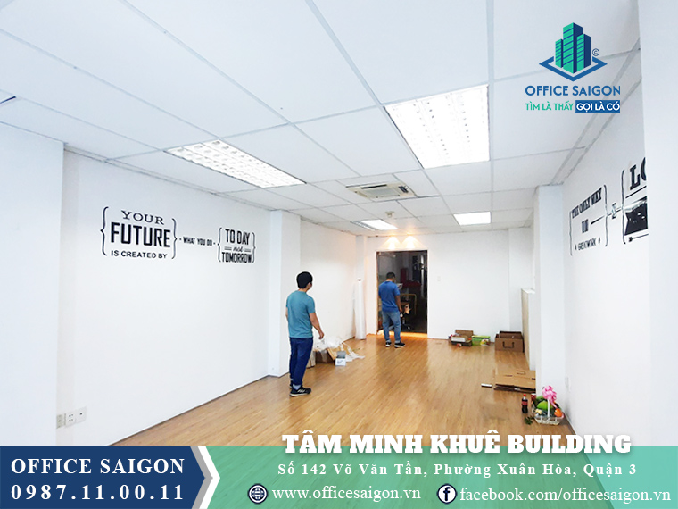 Mặt bằng toà nhà Tâm Minh Khuê Building Võ Văn Tần