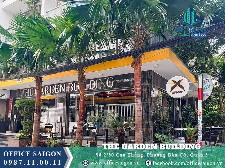 Mặt tiền toà nhà The Garden Building Cao Thắng