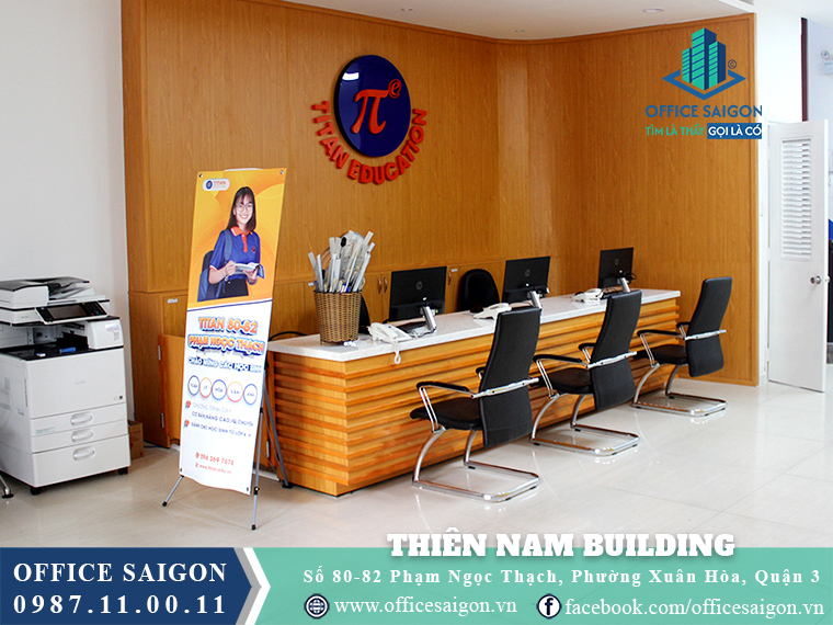 Sảnh tầng trệt toà nhà Thiên Nam Building đường Phạm Ngọc Thạch