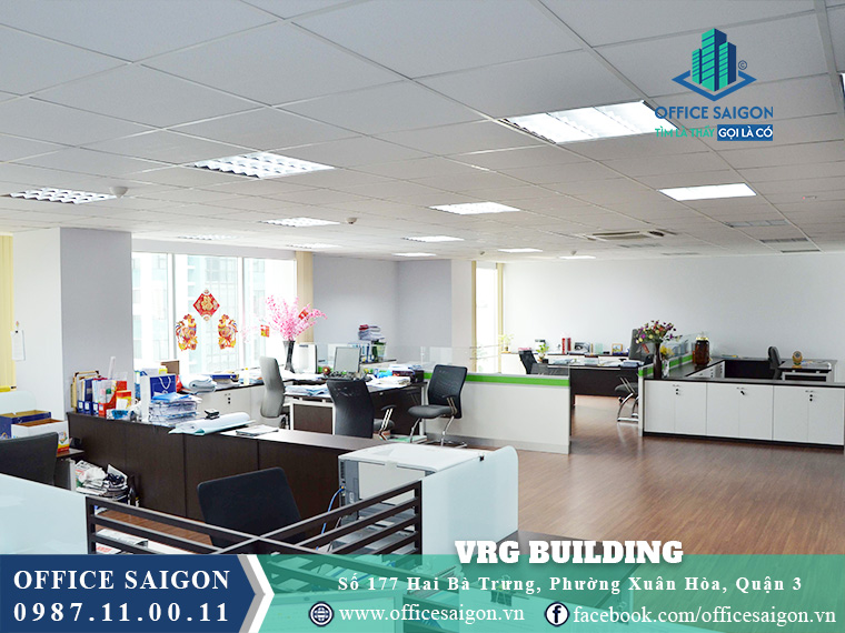 Diện tích cho thuê toà nhà VRG Building Hai Bà Trưng