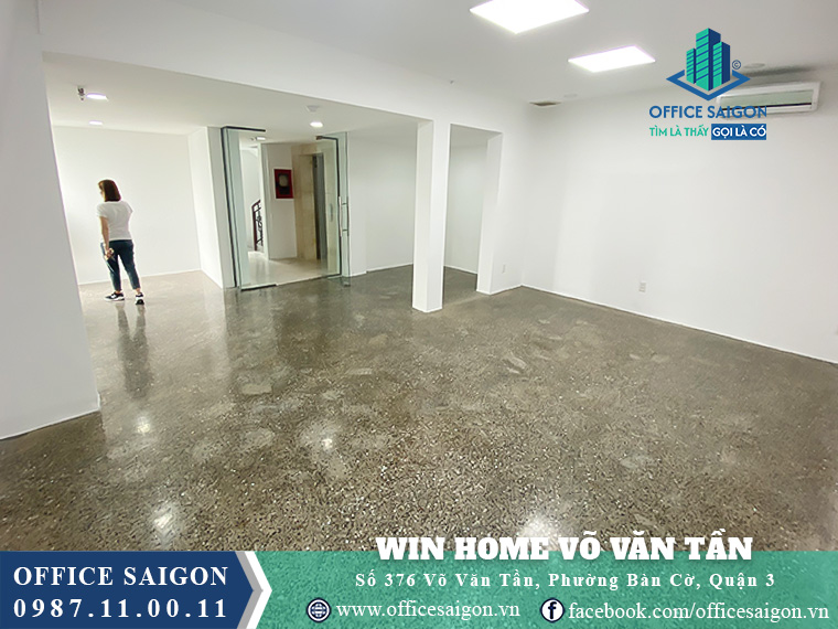 Sàn trống toà nhà Win Home Building Võ Văn Tần