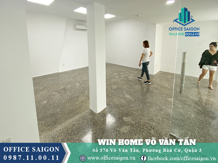 Sàn trống toà nhà Win Home Building Võ Văn Tần