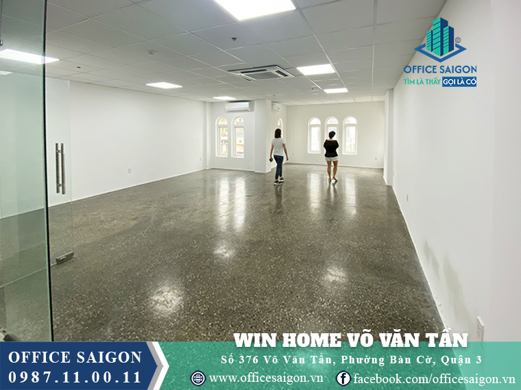 Sàn trống toà nhà Win Home Building Võ Văn Tần