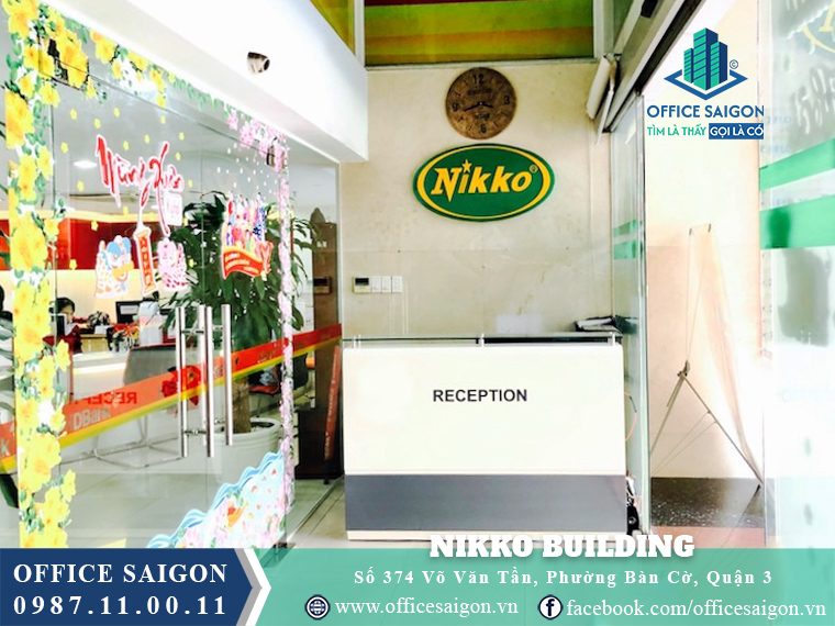 Lễ tân toà nhà Nikko Building Võ Văn Tần