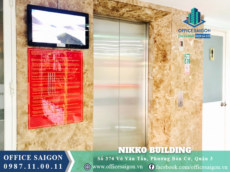 Thang máy toà nhà Nikko Building Võ Văn Tần