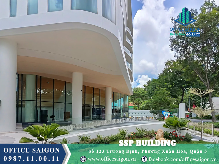 Mặt tiền tòa nhà SSP Building Trương Định