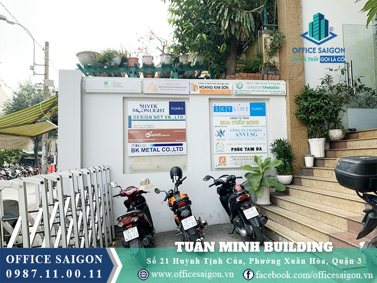 Bảng tên cty toà nhà Tuấn Minh Building Huỳnh Tịnh Của