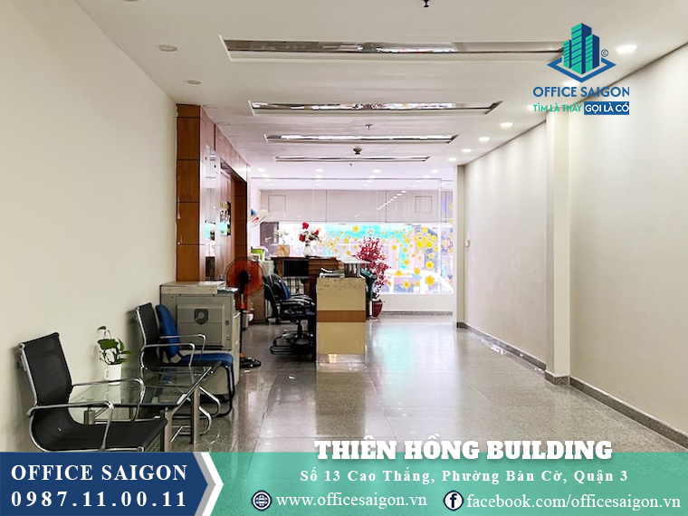 Lễ tân toà nhà Thiên Hồng Building Cao Thắng