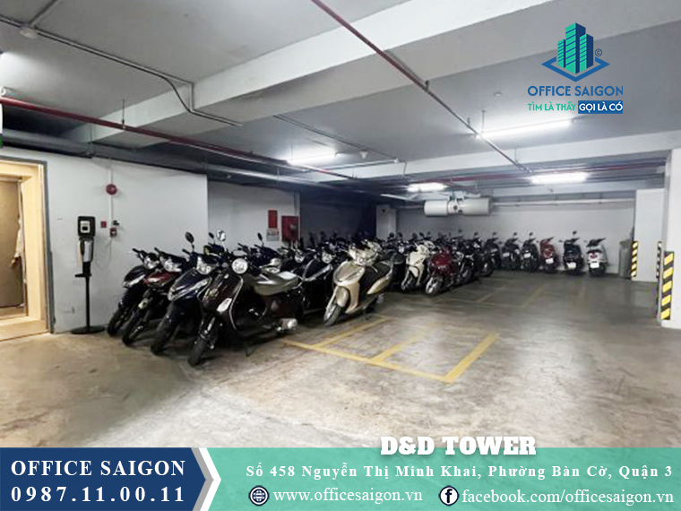 Hầm để xe tòa nhà D&D Tower Nguyễn Thị Minh Khai