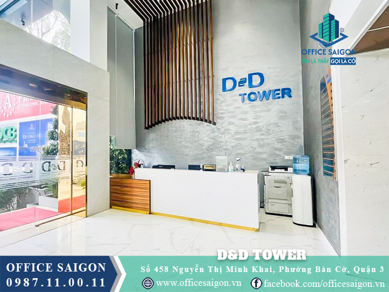 Lễ tân tòa nhà D&D Tower Nguyễn Thị Minh Khai