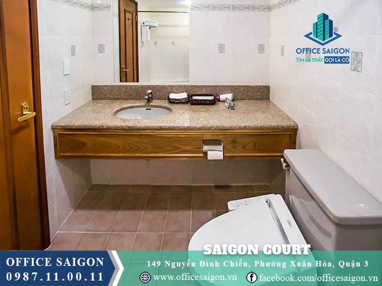 Toilet tòa nhà Saigon Court Nguyễn Đình Chiểu