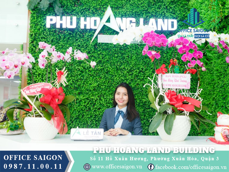 Lễ tân Phú Hoàng Land building