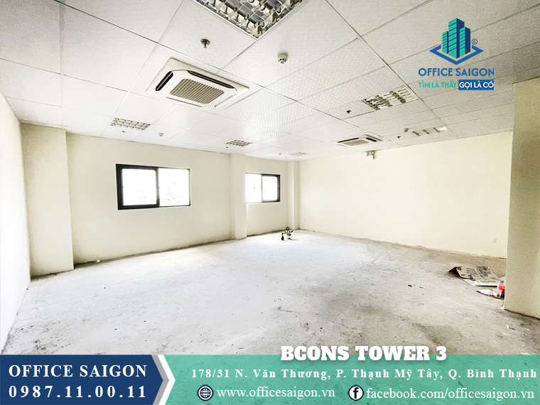 Mặt bằng toà nhà Bcons Tower Nguyễn Văn Thương