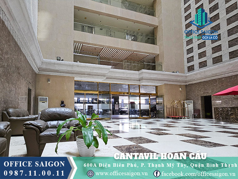 Sảnh tầng trệt tòa nhà Cantavil Hoàn Cầu