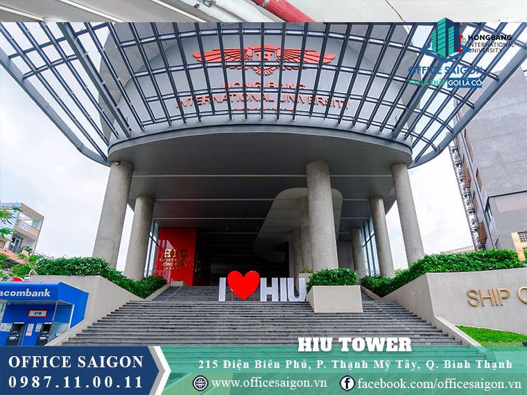 Lối vào toà nhà HIU Tower Điện Biên Phủ