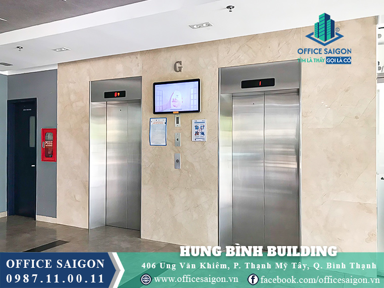Thang máy toà nhà Hưng Bình Building Ung Văn Khiêm