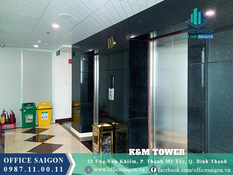Thang máy tòa nhà K&M tower Ung Văn Khiêm