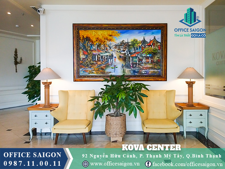 Khu tiếp khách toà nhà Kova Office Center