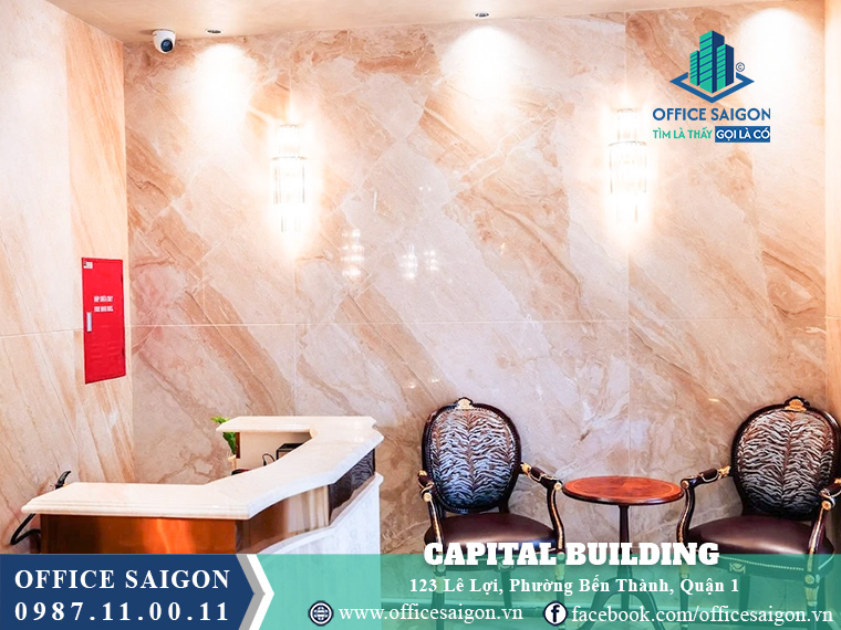 Lễ tân toà nhà Capital Building Lê Lợi