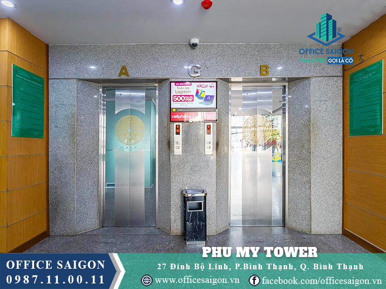 Thang máy toà nhà Phú Mỹ Tower Đinh Bộ Lĩnh