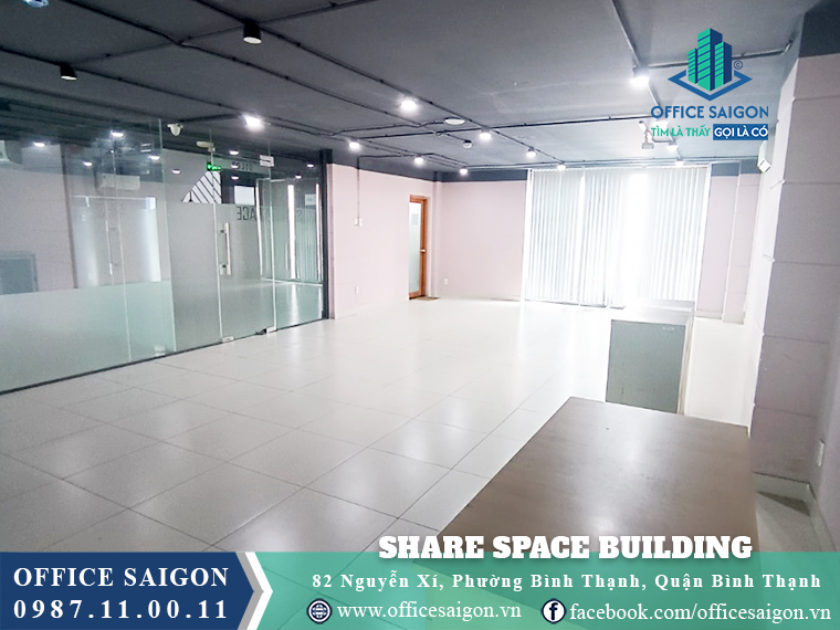 Mặt bằng toà nhà Share Space Building Nguyễn Xí