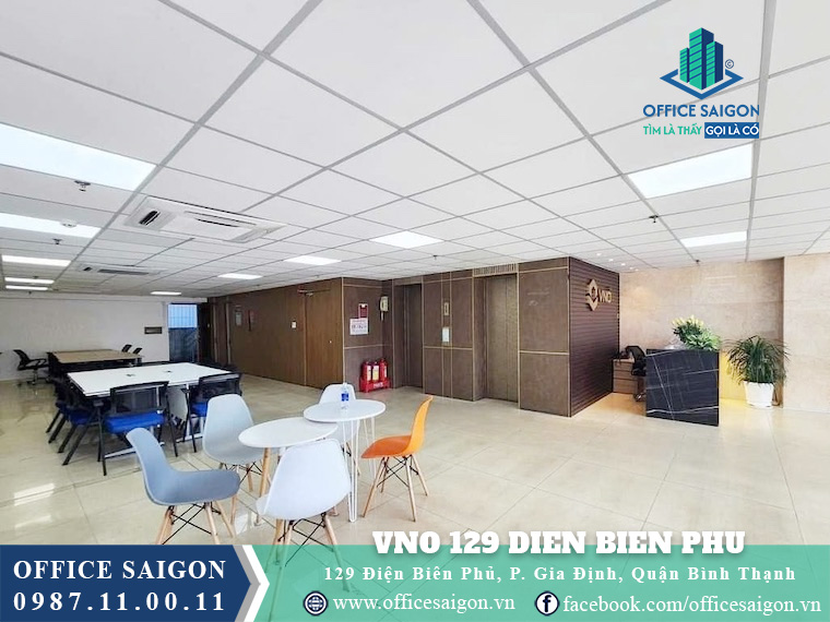 Sảnh tầng trệt toà nhà VNO Building Điện Biên Phủ