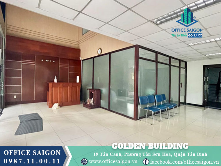 Lễ tân toà nhà Golden Building Tân Canh