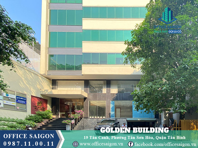 Lối vào toà nhà Golden Building Tân Canh