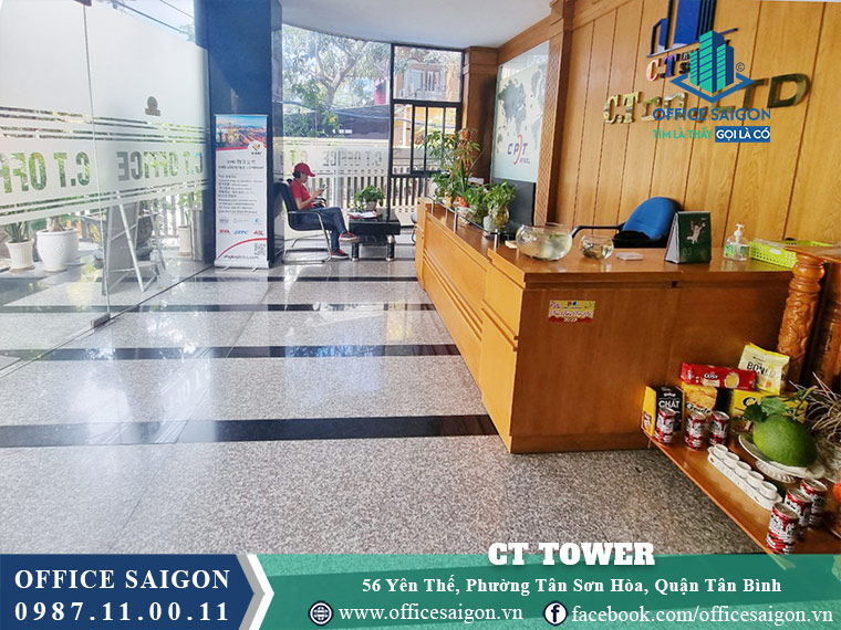 Lễ tân toà nhà CT Tower Yên Thế