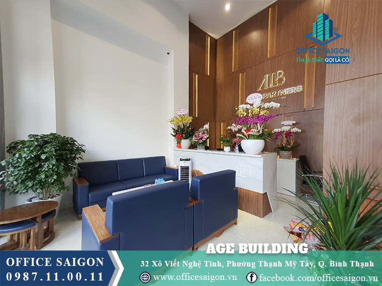 Lễ tân tòa nhà AGE Building Xô Viết Nghệ Tĩnh