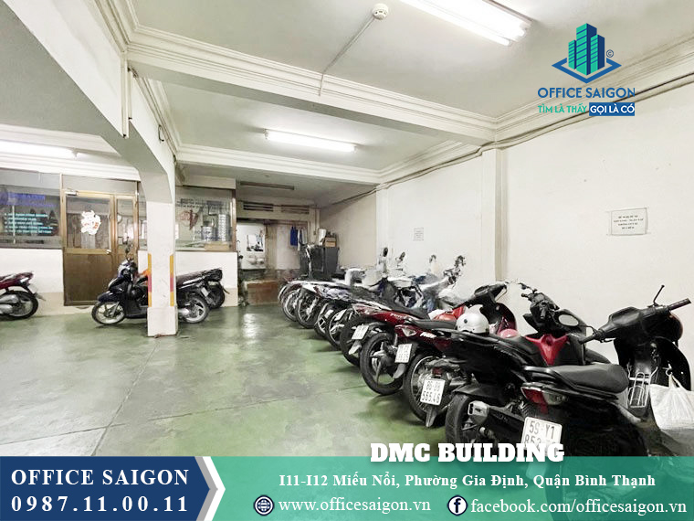 Hầm giữ xe tòa nhà DMC Building Miếu Nổi