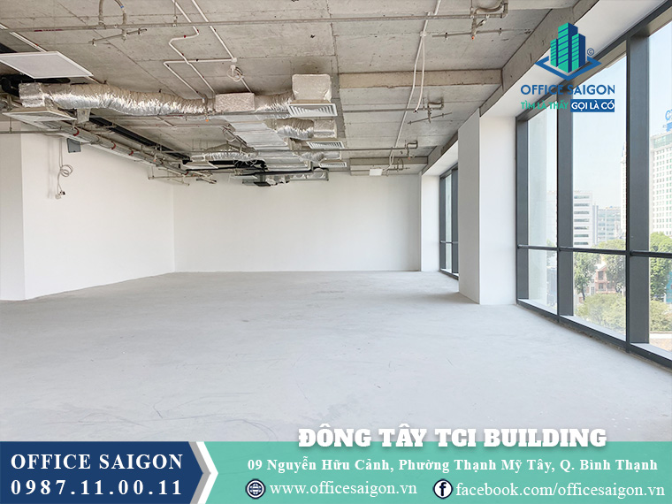 Mặt bằng tòa nhà Đông Tây TCI Building Nguyễn Hữu Cảnh