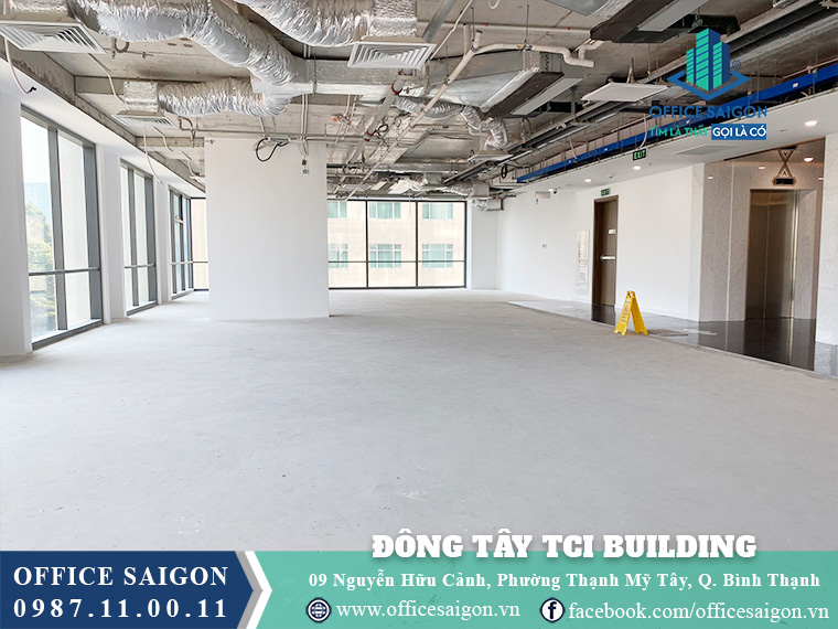 Mặt bằng tòa nhà Đông Tây TCI Building Nguyễn Hữu Cảnh