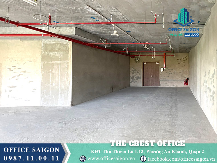 Mặt bằng tòa nhà The Crest Office Thủ Thiêm Quận 2