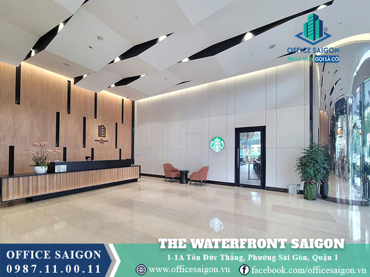 Sảnh lễ tân tòa nhà The Waterfront Saigon Tôn Đức Thắng