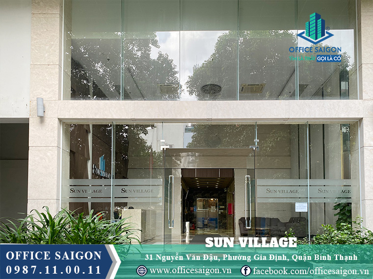 Lối vào toà nhà The Sun Village